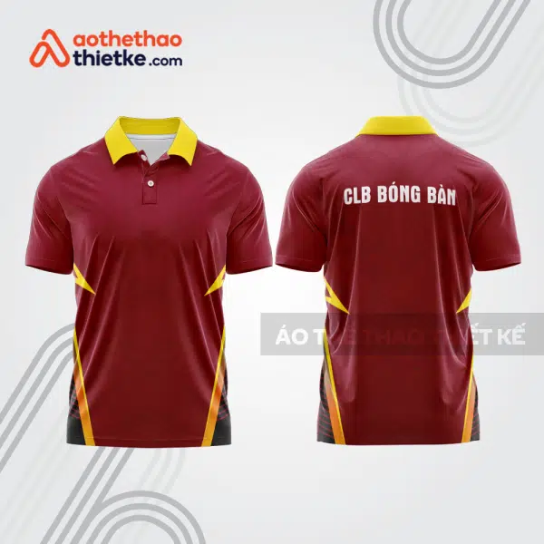 Mẫu thiết kế áo polo đồng phục thi đấu bóng bàn bb1116