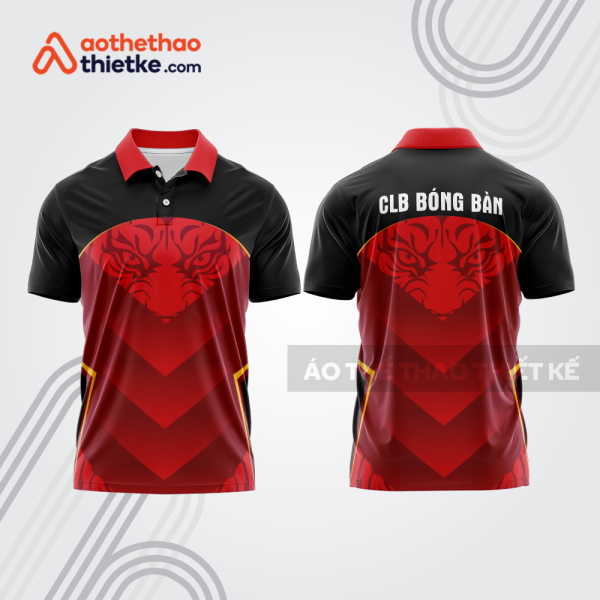 Mẫu thiết kế áo polo đồng phục thi đấu bóng bàn bb1117