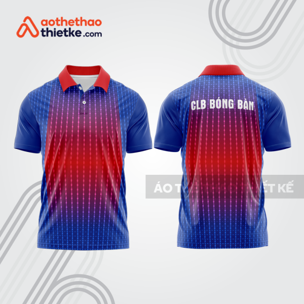 Mẫu thiết kế áo polo đồng phục thi đấu bóng bàn bb1124