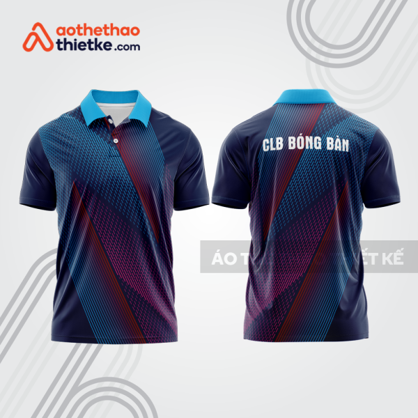 Mẫu thiết kế áo polo đồng phục thi đấu bóng bàn bb1125