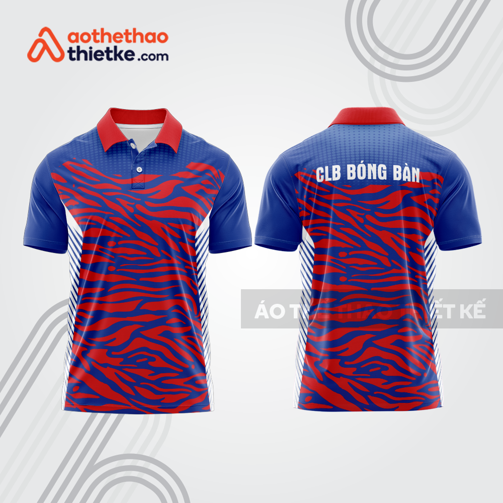 Mẫu thiết kế áo polo đồng phục thi đấu bóng bàn bb1126