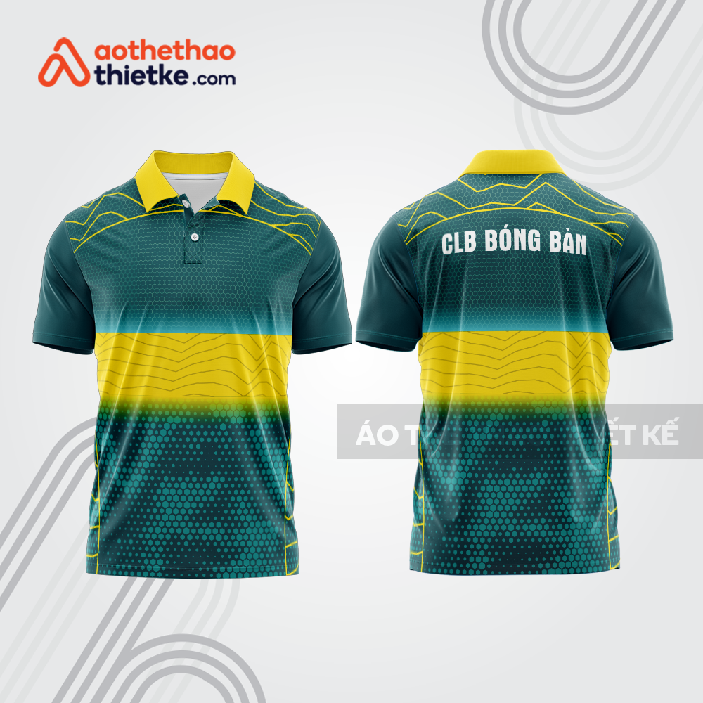 Mẫu thiết kế áo polo đồng phục thi đấu bóng bàn bb1128