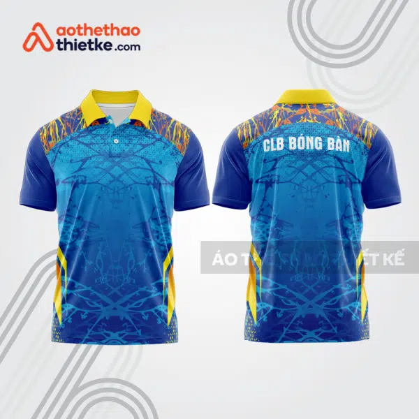 Mẫu thiết kế áo polo đồng phục thi đấu bóng bàn bb1131
