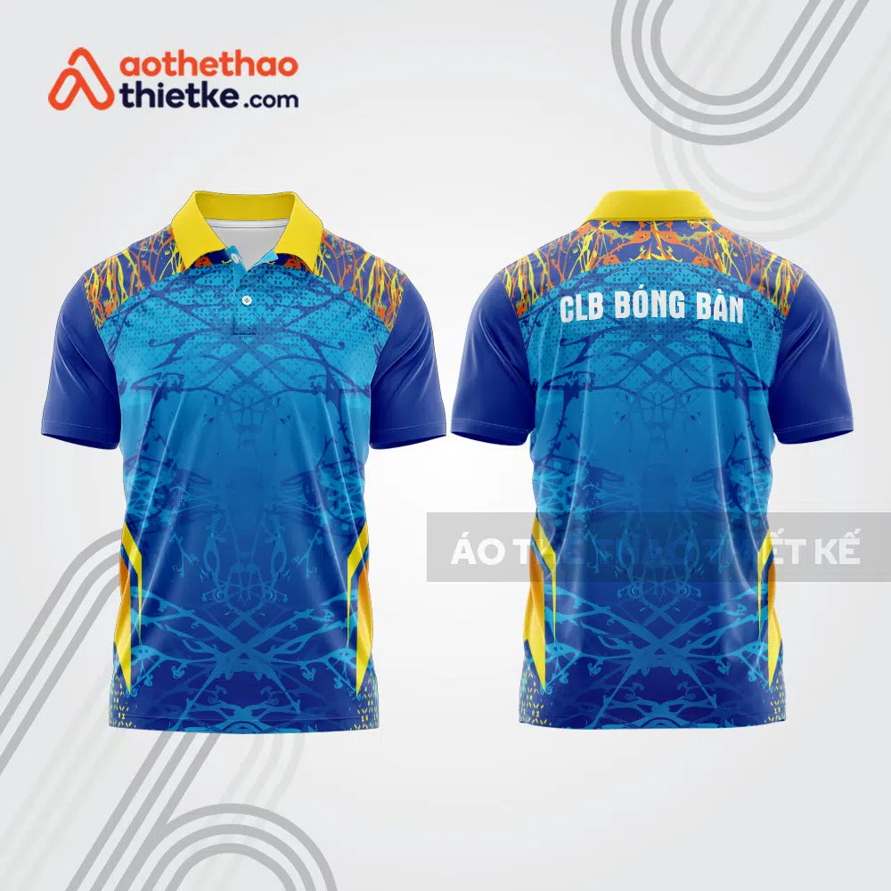 Mẫu thiết kế áo polo đồng phục thi đấu bóng bàn bb1131