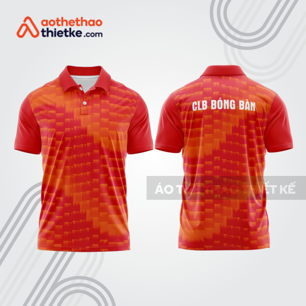 Mẫu thiết kế áo polo đồng phục thi đấu bóng bàn bb1133