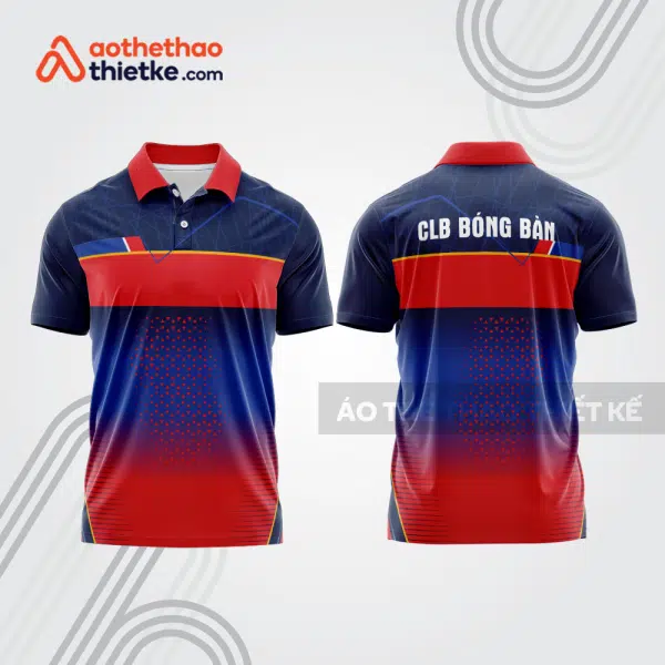 Mẫu thiết kế áo polo đồng phục thi đấu bóng bàn bb1134
