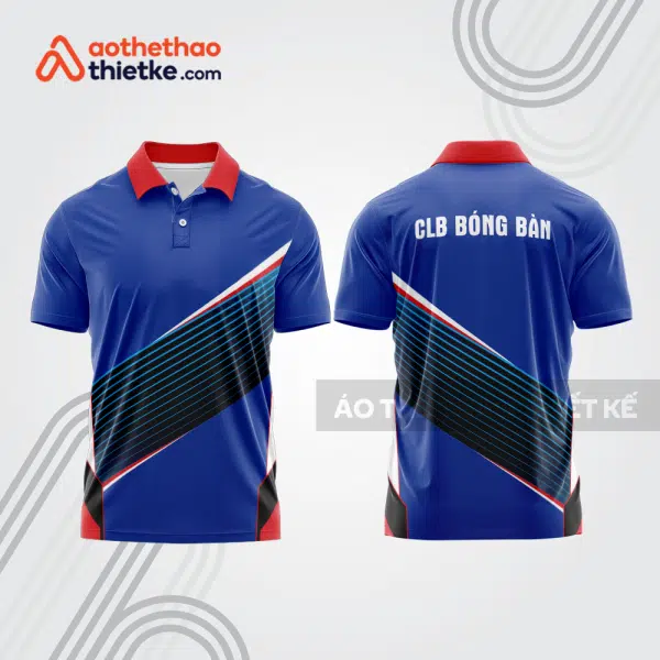 Mẫu thiết kế áo polo đồng phục thi đấu bóng bàn bb1140