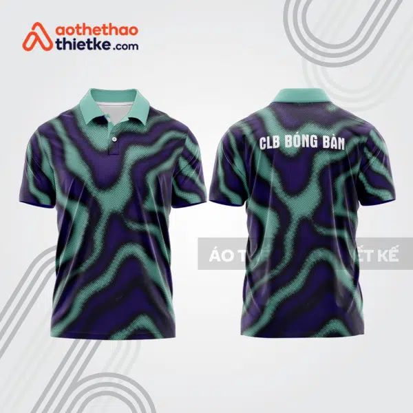 Mẫu thiết kế áo polo đồng phục thi đấu bóng bàn bb1142