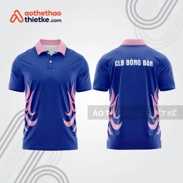 Mẫu thiết kế áo polo đồng phục thi đấu bóng bàn bb1143