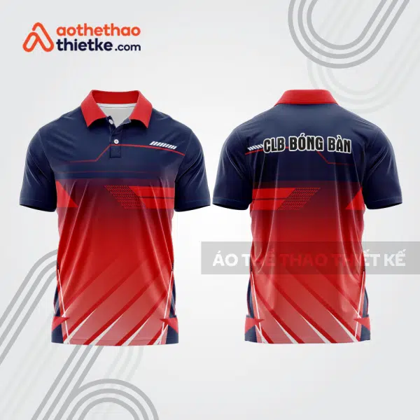 Mẫu thiết kế áo polo đồng phục thi đấu bóng bàn bb1145