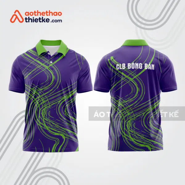 Mẫu thiết kế áo polo đồng phục thi đấu bóng bàn bb1149