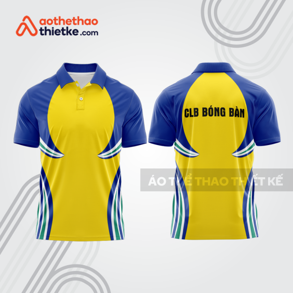 Mẫu thiết kế áo polo đồng phục thi đấu bóng bàn bb1155