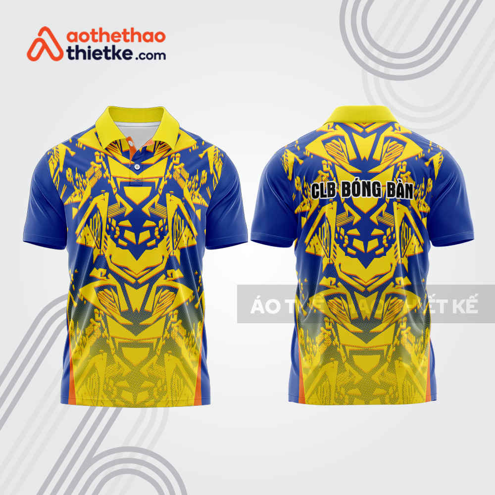 Mẫu thiết kế áo polo đồng phục thi đấu bóng bàn bb1160