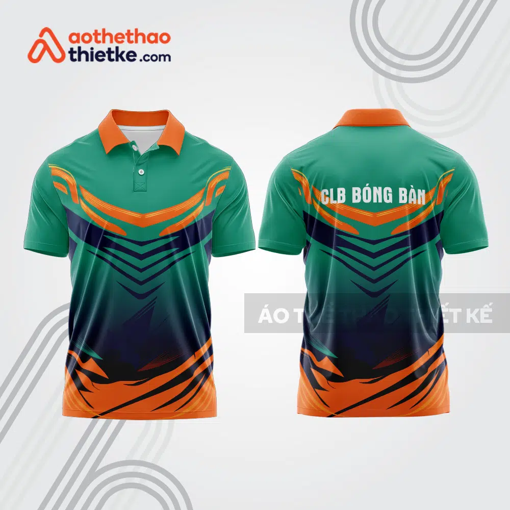 Mẫu thiết kế áo polo đồng phục thi đấu bóng bàn bb1161
