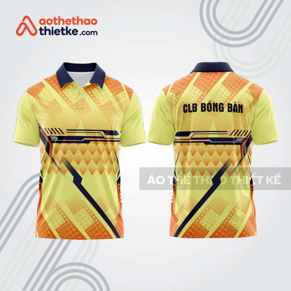 Mẫu thiết kế áo polo đồng phục thi đấu bóng bàn bb1165