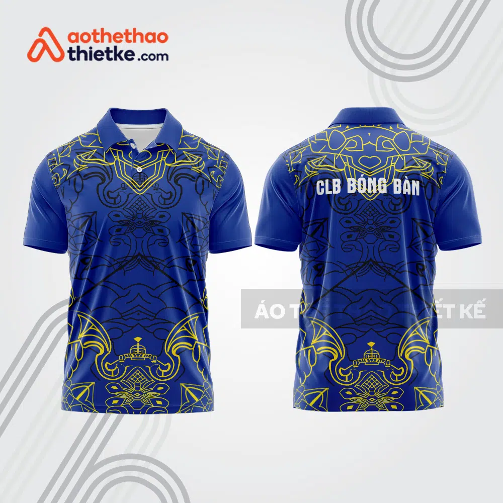 Mẫu thiết kế áo polo đồng phục thi đấu bóng bàn bb1168