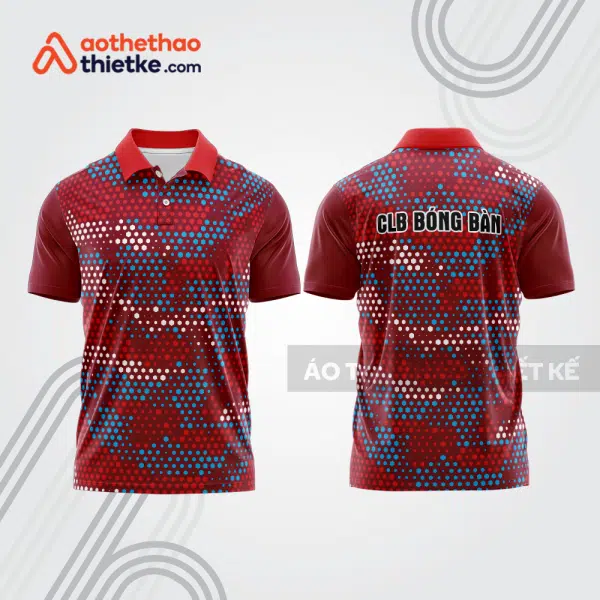Mẫu thiết kế áo polo đồng phục thi đấu bóng bàn bb1173