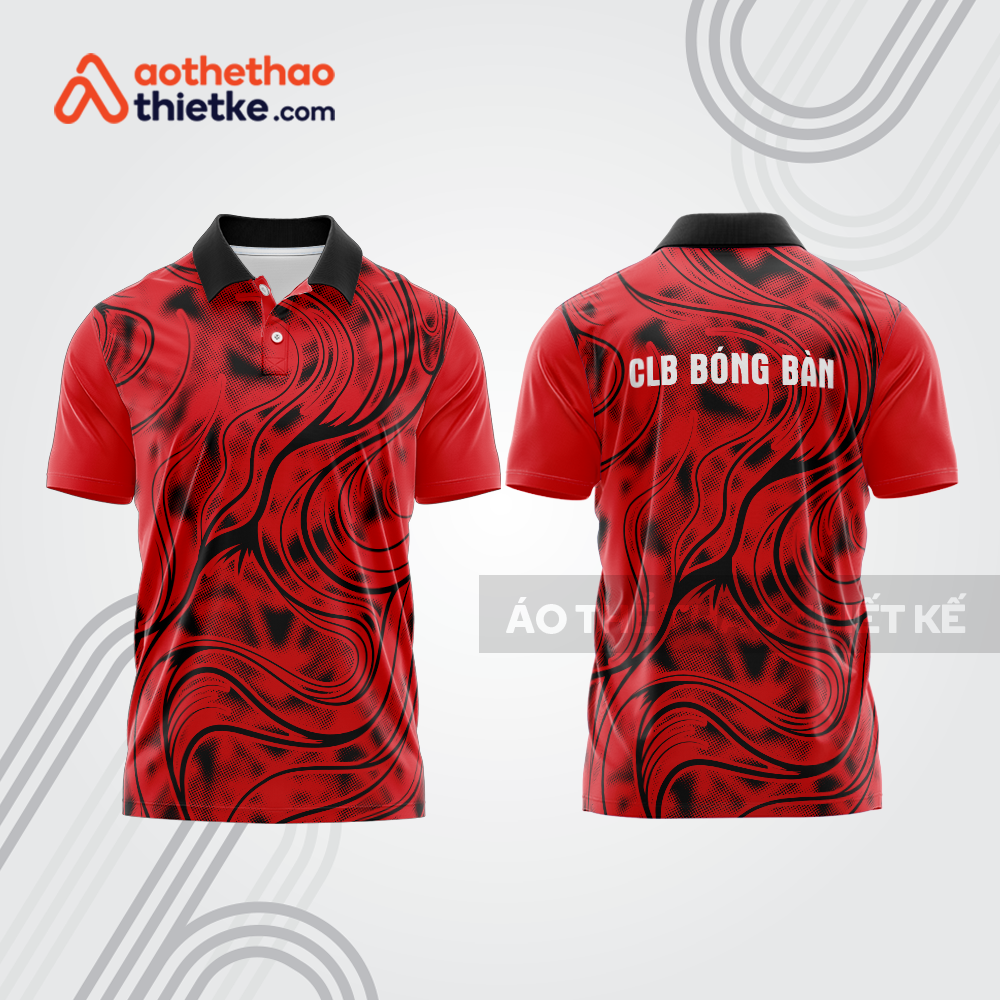 Mẫu thiết kế áo polo đồng phục thi đấu bóng bàn bb1174