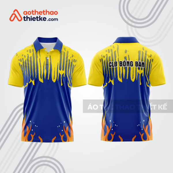 Mẫu thiết kế áo polo đồng phục thi đấu bóng bàn bb1177