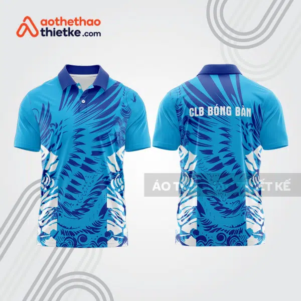 Mẫu thiết kế áo polo đồng phục thi đấu bóng bàn bb1178