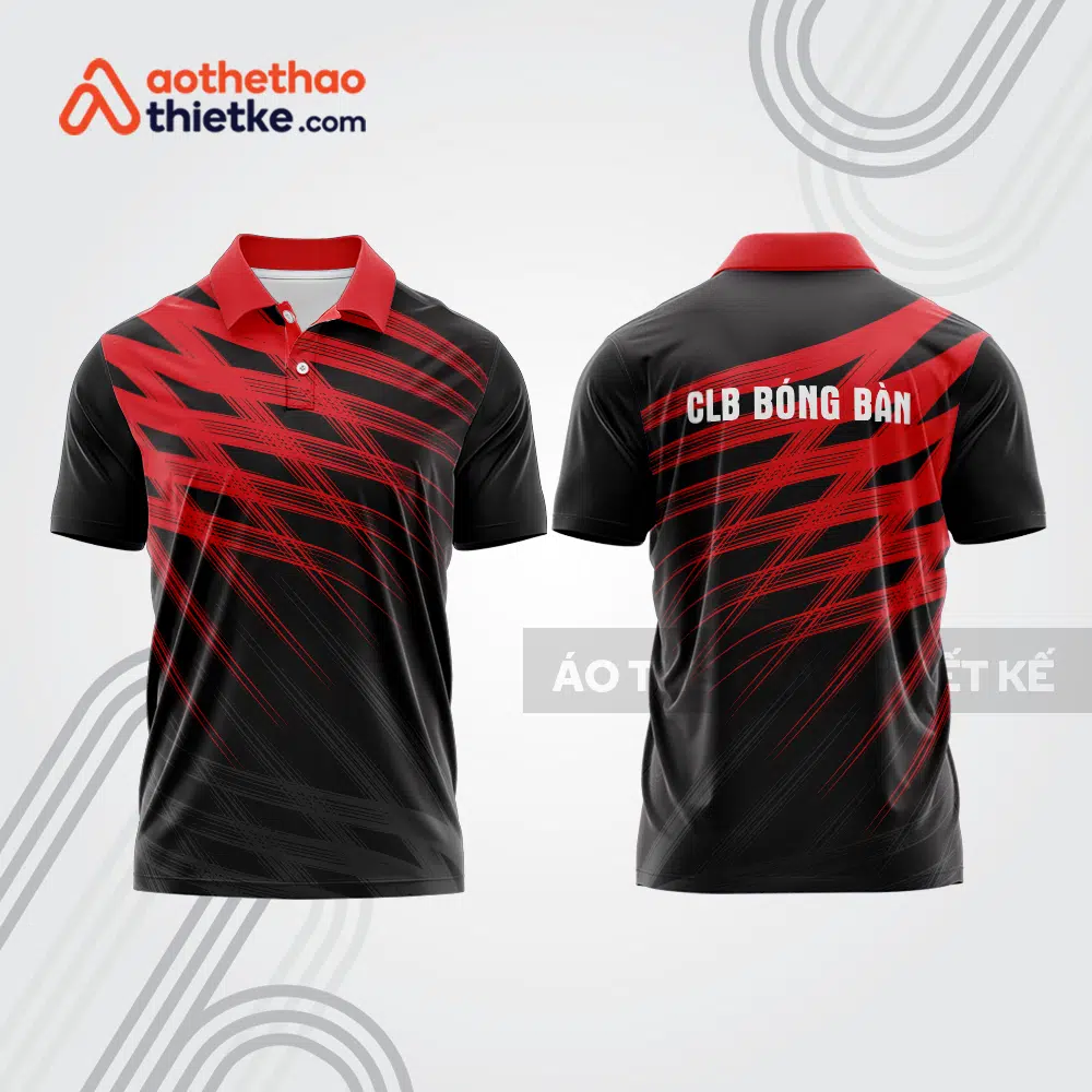 Mẫu thiết kế áo polo đồng phục thi đấu bóng bàn bb1187