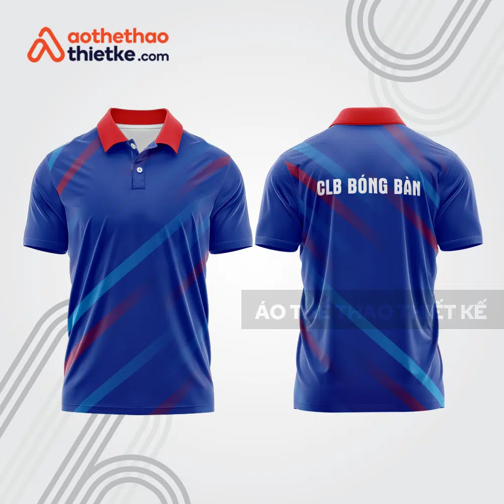 Mẫu thiết kế áo polo đồng phục thi đấu bóng bàn bb1188