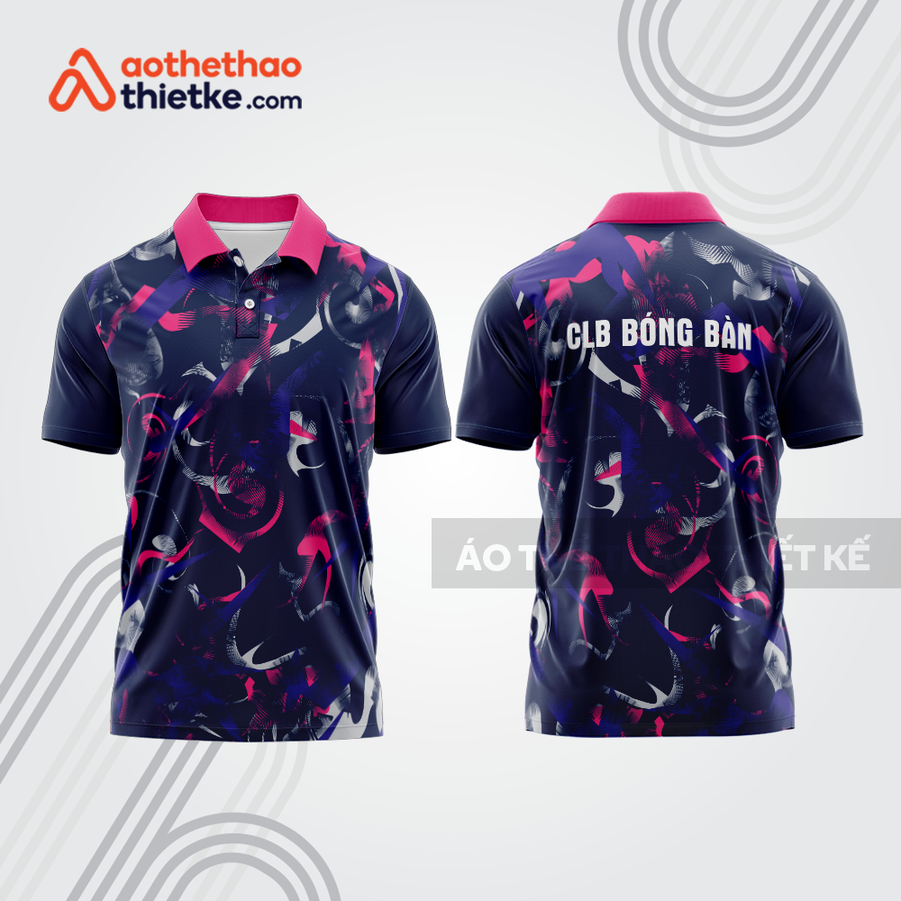 Mẫu thiết kế áo polo đồng phục thi đấu bóng bàn bb1190