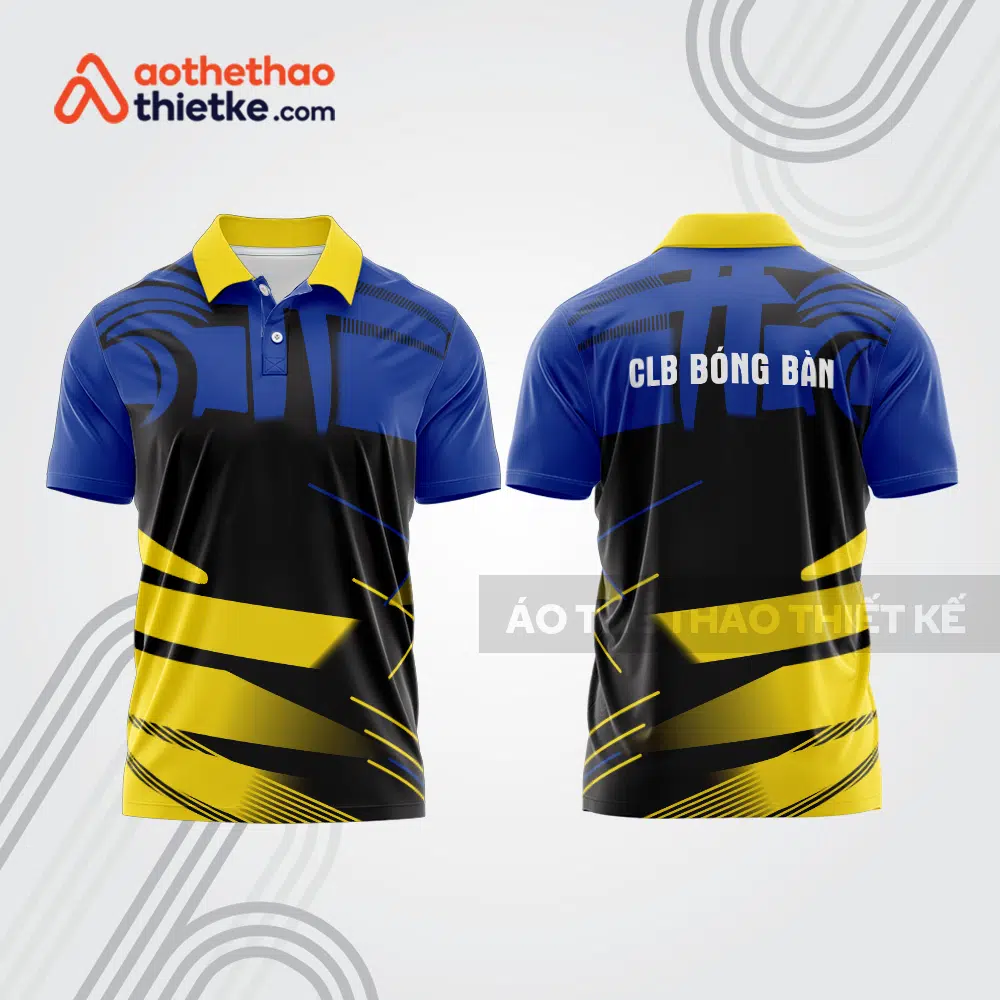 Mẫu thiết kế áo polo đồng phục thi đấu bóng bàn bb1194