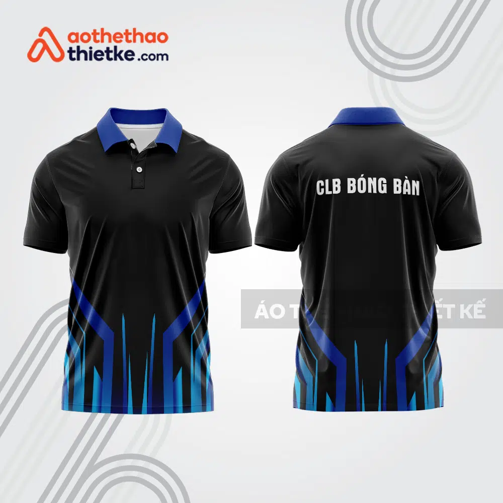 Mẫu thiết kế áo polo đồng phục thi đấu bóng bàn bb1202