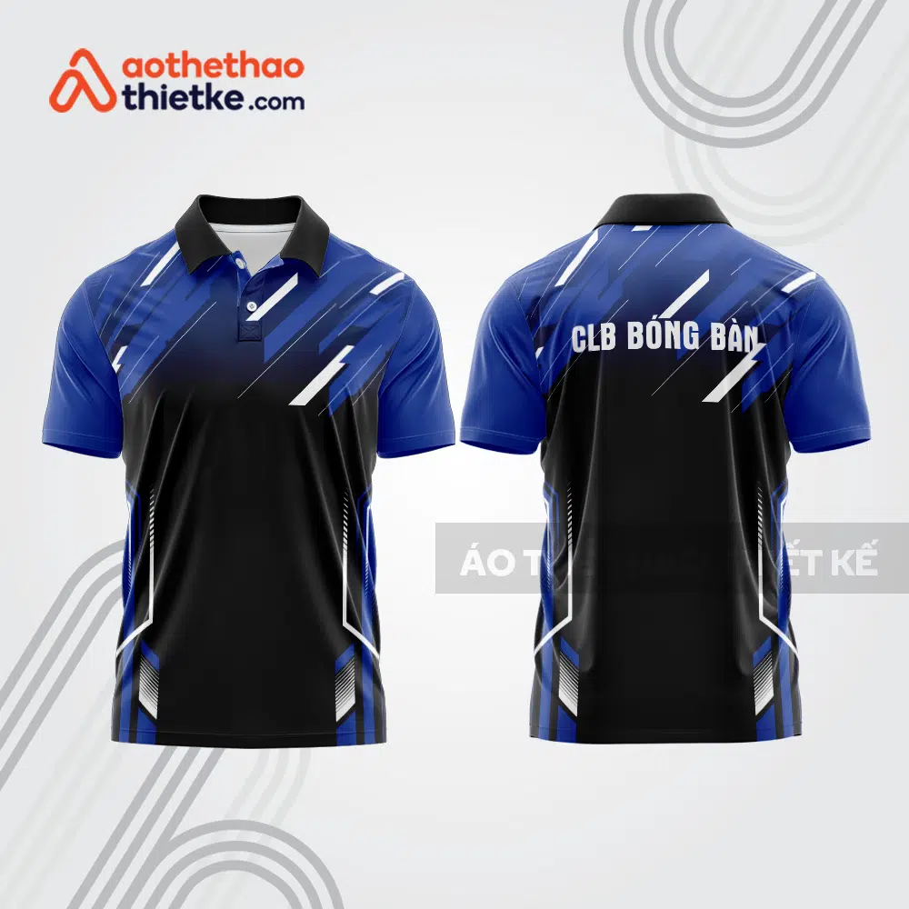Mẫu thiết kế áo polo đồng phục thi đấu bóng bàn bb1206