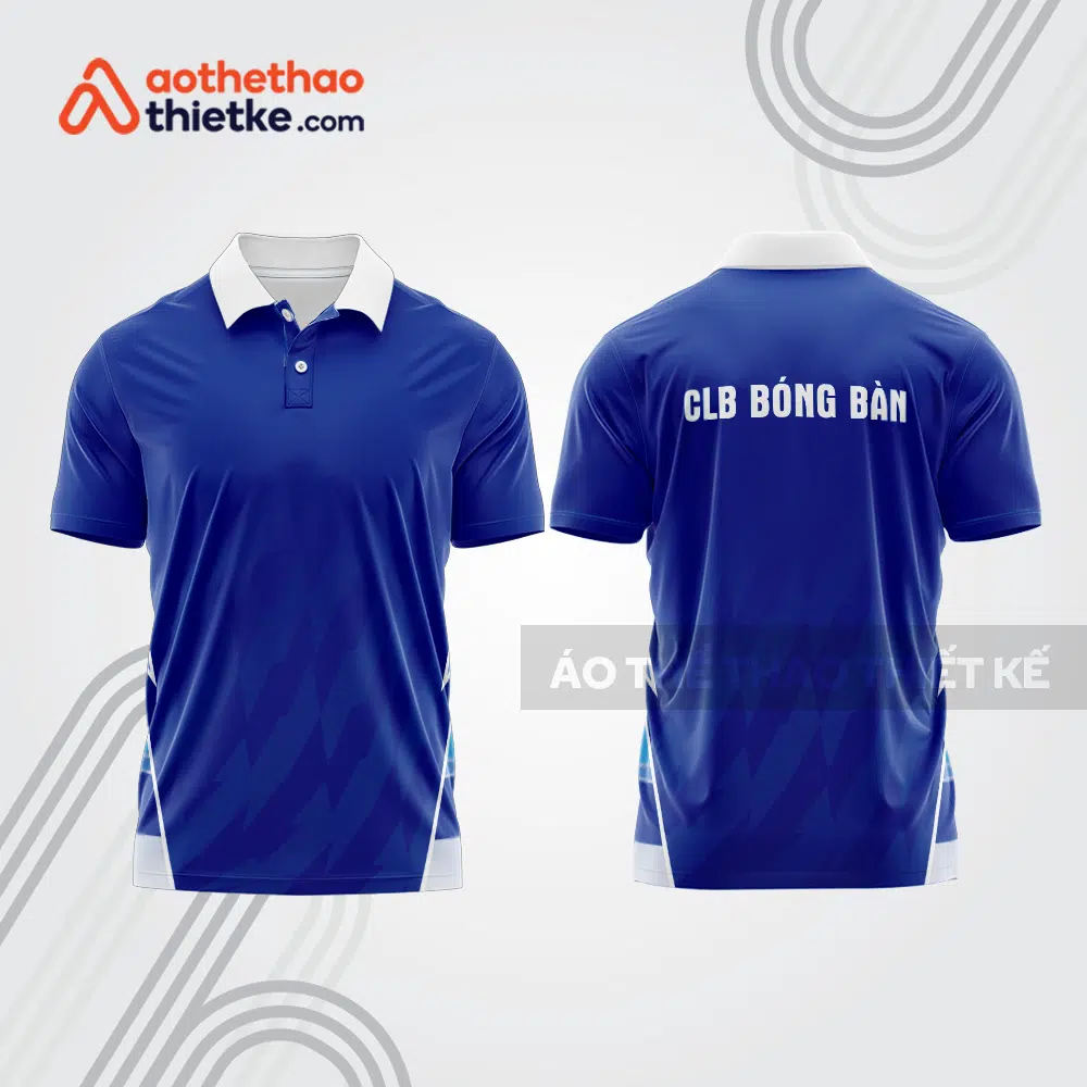 Mẫu thiết kế áo polo đồng phục thi đấu bóng bàn bb1208
