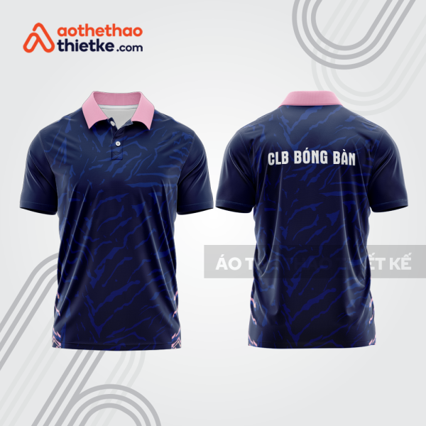 Mẫu thiết kế áo thun có cổ thi đấu bóng bàn bb1216