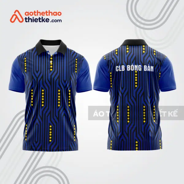 Mẫu thiết kế áo thun có cổ thi đấu bóng bàn bb1221