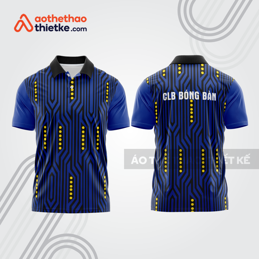 Mẫu thiết kế áo thun có cổ thi đấu bóng bàn bb1221