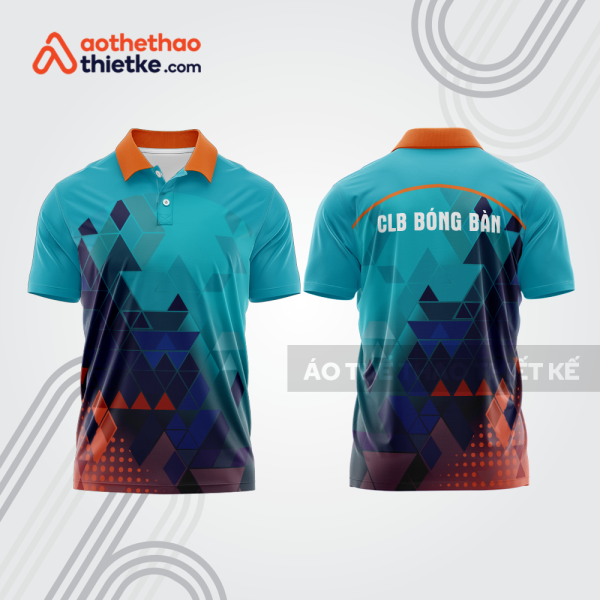 Mẫu thiết kế áo thun có cổ thi đấu bóng bàn bb1223