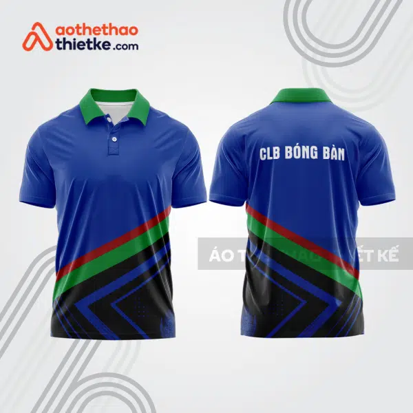 Mẫu thiết kế áo thun có cổ thi đấu bóng bàn bb1226
