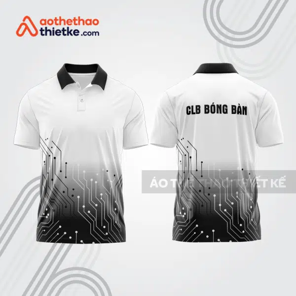 Mẫu thiết kế áo thun có cổ thi đấu bóng bàn bb1227