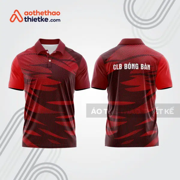 Mẫu thiết kế áo thun có cổ thi đấu bóng bàn bb1231