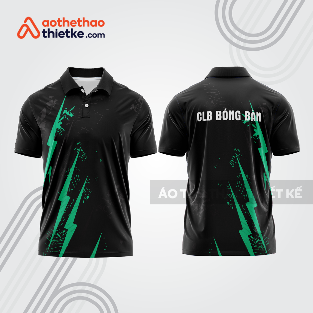 Mẫu thiết kế áo thun có cổ thi đấu bóng bàn bb1233