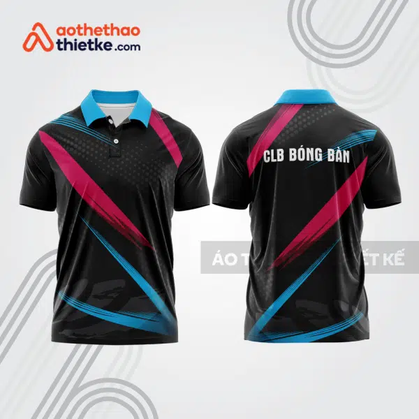 Mẫu thiết kế áo thun có cổ thi đấu bóng bàn bb1238