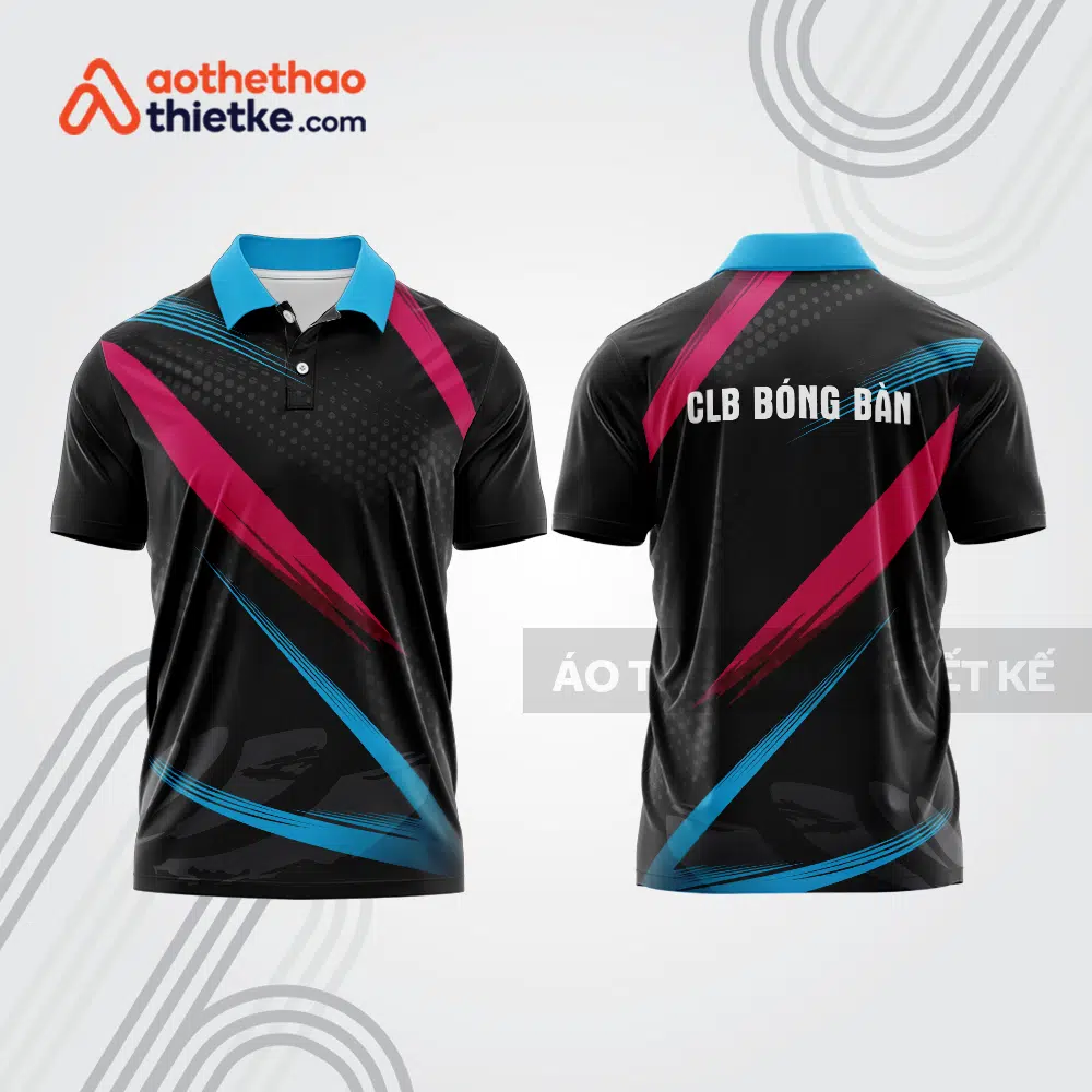 Mẫu thiết kế áo thun có cổ thi đấu bóng bàn bb1238