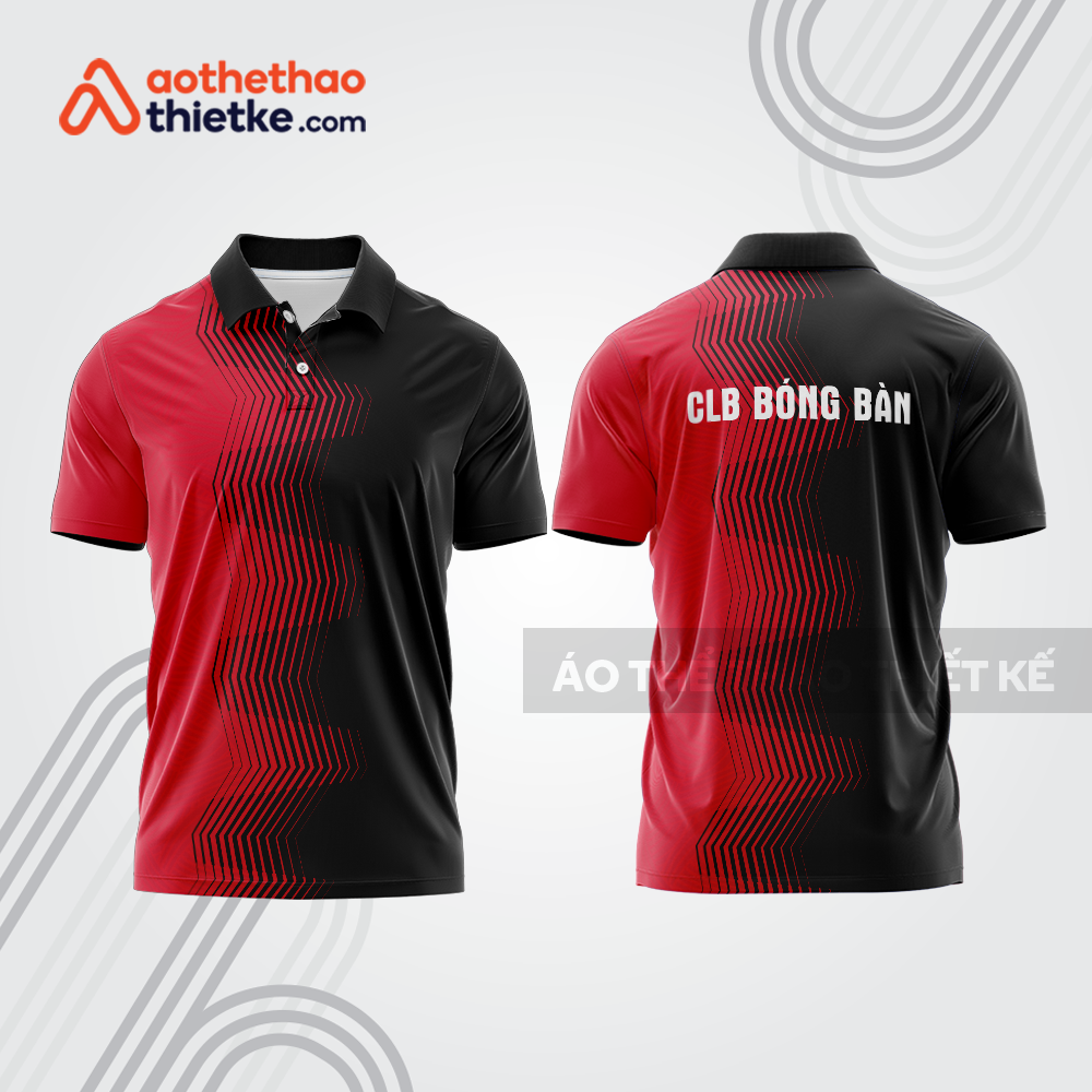 Mẫu thiết kế áo thun có cổ thi đấu bóng bàn bb1240
