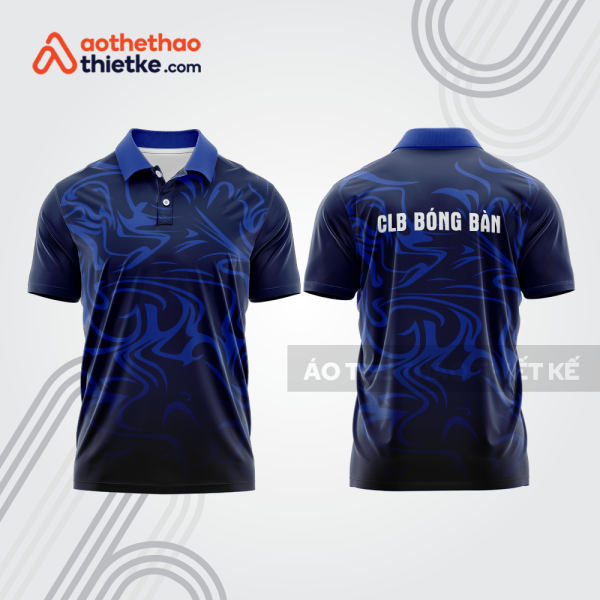 Mẫu thiết kế áo thun có cổ thi đấu bóng bàn bb1241