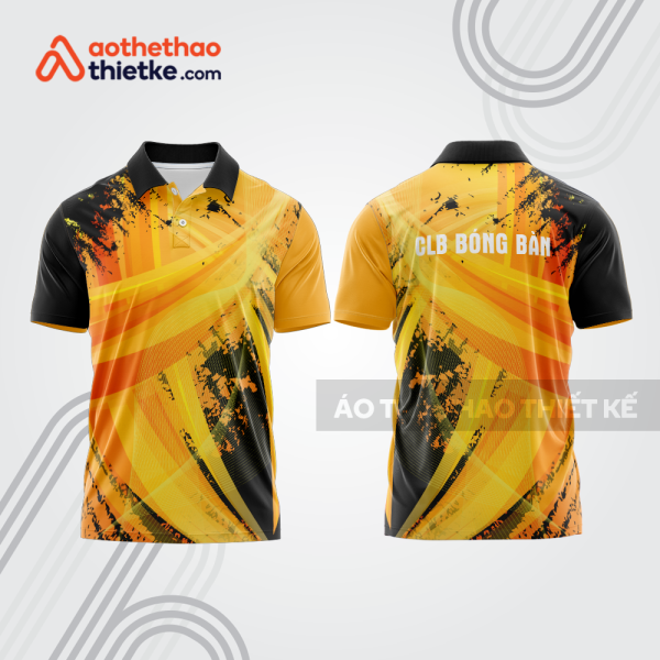Mẫu thiết kế áo thun có cổ thi đấu bóng bàn bb1242