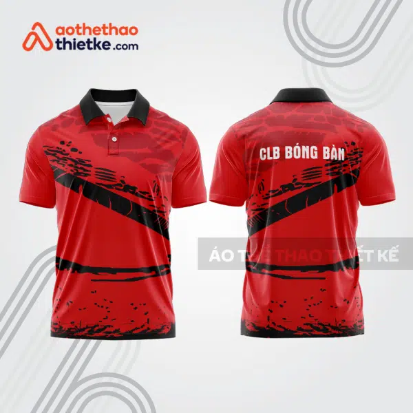 Mẫu thiết kế áo thun có cổ thi đấu bóng bàn bb1244