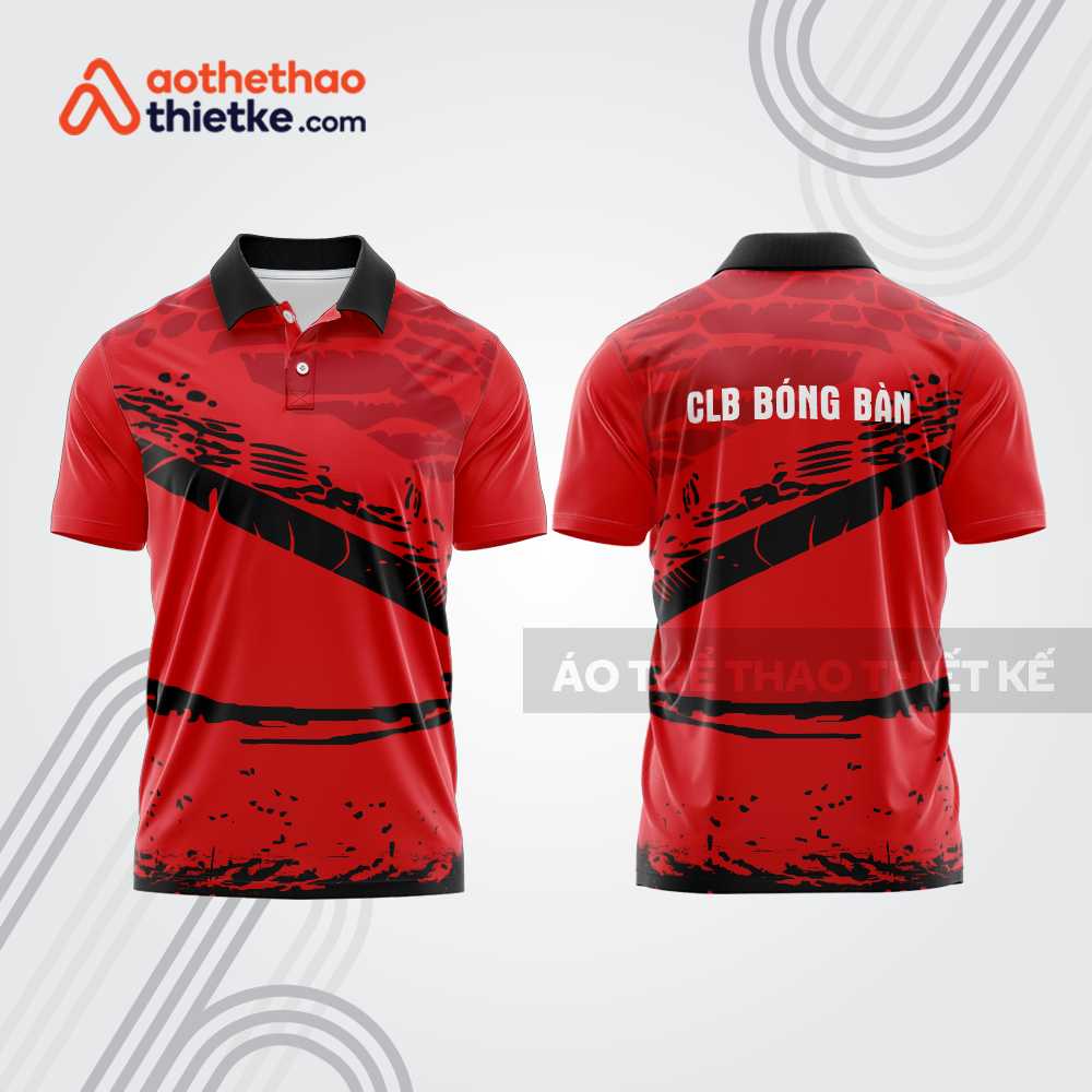 Mẫu thiết kế áo thun có cổ thi đấu bóng bàn bb1244