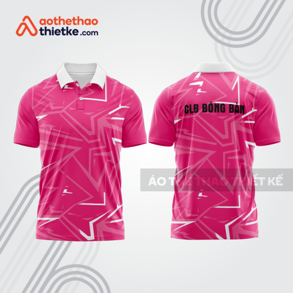 Mẫu thiết kế áo thun có cổ thi đấu bóng bàn bb1246