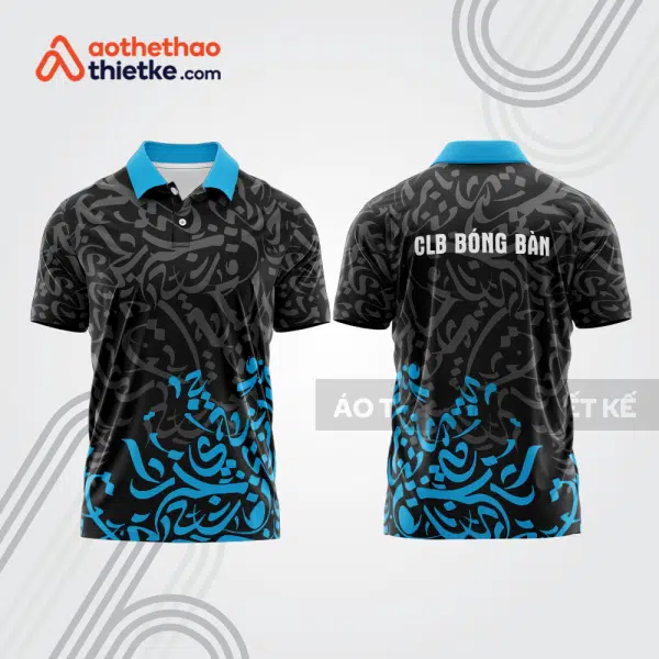 Mẫu thiết kế áo thun có cổ thi đấu bóng bàn bb1248