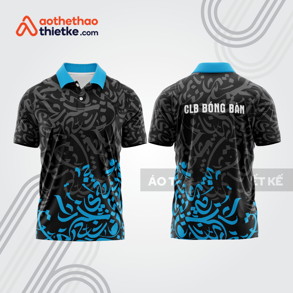 Mẫu thiết kế áo thun có cổ thi đấu bóng bàn bb1248