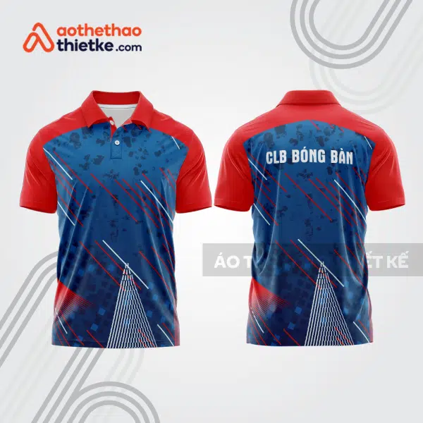 Mẫu thiết kế áo thun có cổ thi đấu bóng bàn bb1249